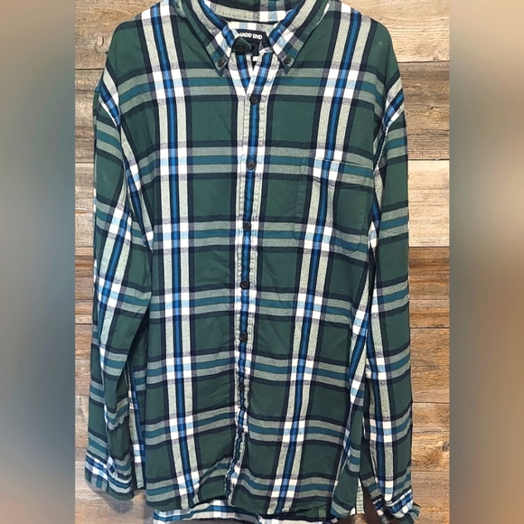 L.L. Bean Other - LL BEAN SCOTCH PLAID FLANNEL BUTTON DOWN MENS XXL TALL